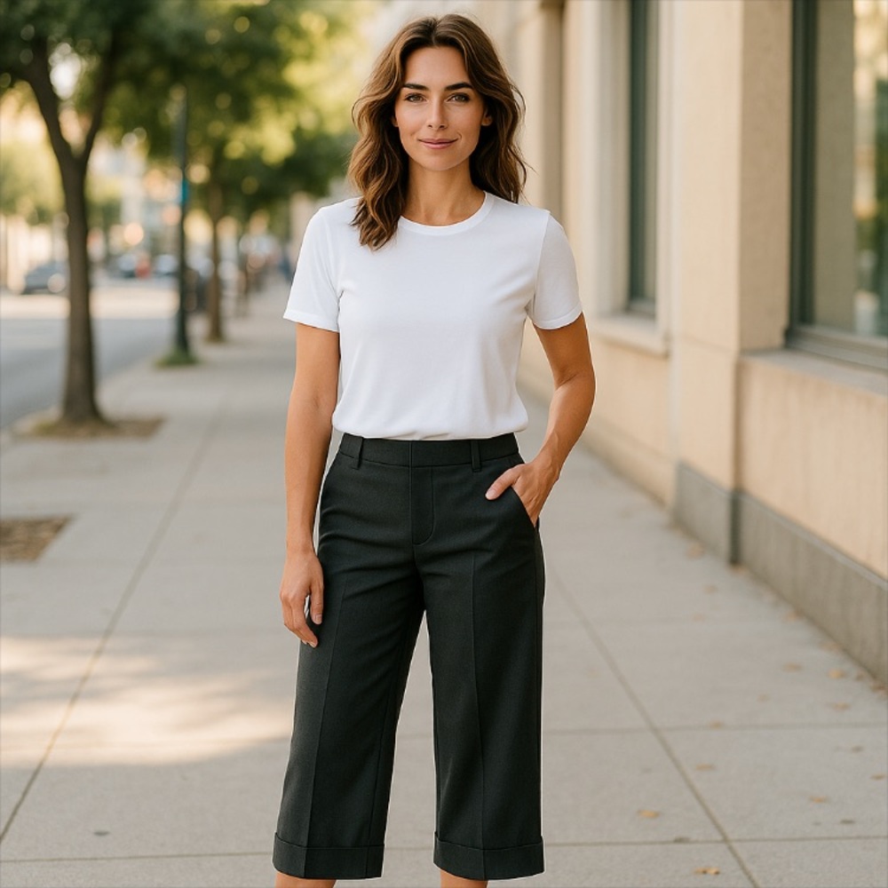 3/$29 White House Black Market Dress Crop Pants - Size 4